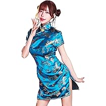 オッズオン チャイナ服 黒 エメラルドグリーン ワンピース コスプレ 楽天市場】チャイナ ドレス ロング丈 7分袖 コスプレ 衣装 中華